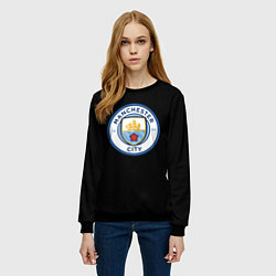 Свитшот женский Манчестер Сити fc, цвет: 3D-черный — фото 2
