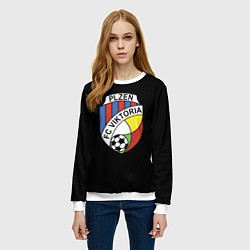 Свитшот женский Viktoria fc club, цвет: 3D-белый — фото 2