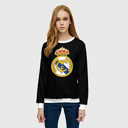 Свитшот женский Real madrid fc club, цвет: 3D-белый — фото 2