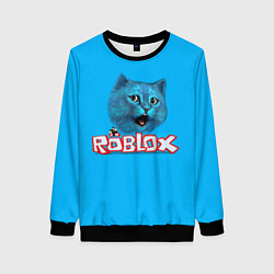 Женский свитшот Roblox синий кот