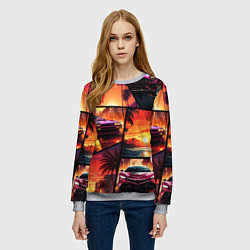 Свитшот женский GTA style art, цвет: 3D-меланж — фото 2