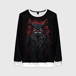 Свитшот женский Evil owl, цвет: 3D-белый