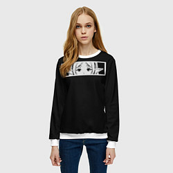 Свитшот женский Взгляд Фрирен, цвет: 3D-белый — фото 2