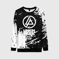 Женский свитшот Linkin park logo краски текстура