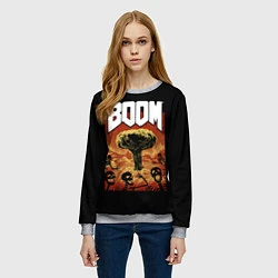 Свитшот женский Boom - Doom, цвет: 3D-меланж — фото 2