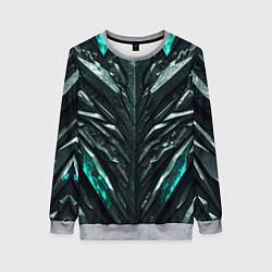 Женский свитшот Зелёная малахитовая броня