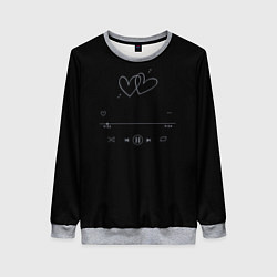 Женский свитшот Музыка любви