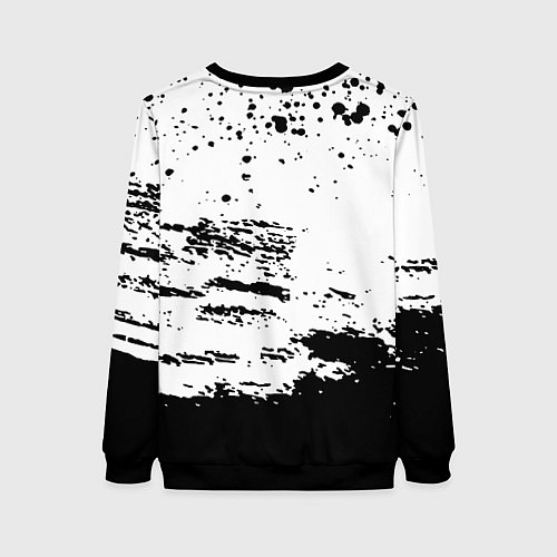 Женский свитшот Deathloop чёрные краски / 3D-Черный – фото 2