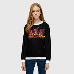 Свитшот женский Дракон мастер - DnD, цвет: 3D-белый — фото 2