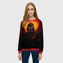 Свитшот женский Stalker 2 fire ghost, цвет: 3D-красный — фото 2