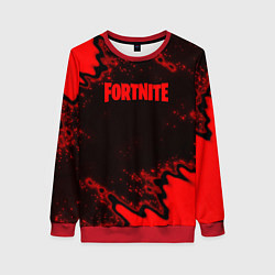 Женский свитшот Fortnite game colors red