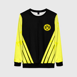 Свитшот женский Borussia geometry yellow, цвет: 3D-черный