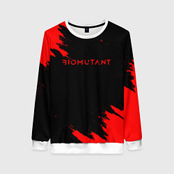 Женский свитшот Биомутант краски красные