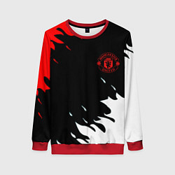 Свитшот женский Manchester United flame fc, цвет: 3D-красный