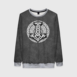 Свитшот женский Символ воина, цвет: 3D-меланж