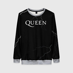 Свитшот женский Queen квин король, цвет: 3D-меланж