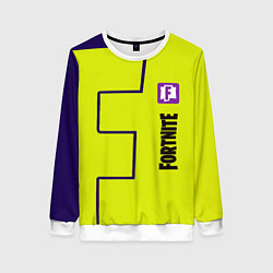 Женский свитшот Fortnite logo yellow game