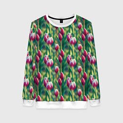 Женский свитшот Весенние цветы на поляне