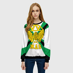 Свитшот женский ЖДВ России, цвет: 3D-черный — фото 2