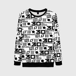 Женский свитшот Thirty Seconds to Mars pattern rock