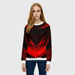 Свитшот женский Geometry stripes line, цвет: 3D-белый — фото 2