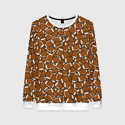 Женский свитшот Мячи регби и американского футбола