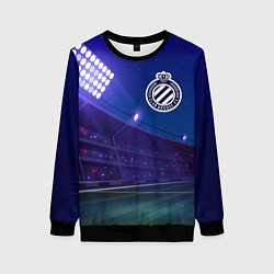 Свитшот женский Club Brugge ночное поле, цвет: 3D-черный
