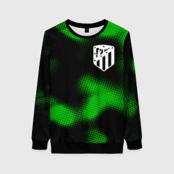 Свитшот женский Atletico Madrid sport halftone, цвет: 3D-черный