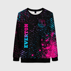 Женский свитшот Everton - neon gradient вертикально