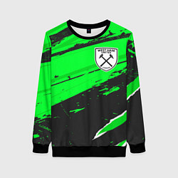 Свитшот женский West Ham sport green, цвет: 3D-черный