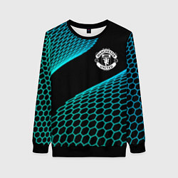 Свитшот женский Manchester United football net, цвет: 3D-черный