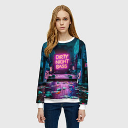 Свитшот женский Кибер street, цвет: 3D-белый — фото 2