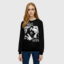 Свитшот женский Solo leveling Street style, цвет: 3D-черный — фото 2