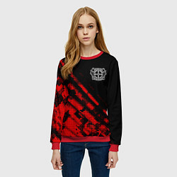 Свитшот женский Bayer 04 sport grunge, цвет: 3D-красный — фото 2