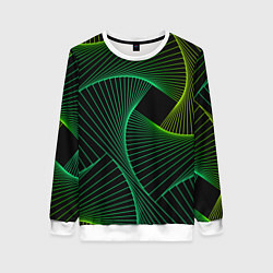 Женский свитшот Сетка скрученных линий