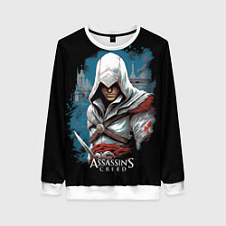 Свитшот женский Assassins creed белый костюм, цвет: 3D-белый