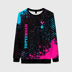 Женский свитшот Tottenham - neon gradient вертикально