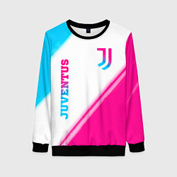 Женский свитшот Juventus neon gradient style вертикально