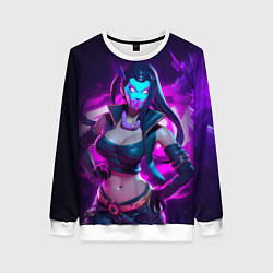 Свитшот женский League of Legends Kaisa Kda style, цвет: 3D-белый