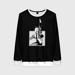 Свитшот женский Демон крови Пауэр, цвет: 3D-белый