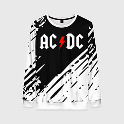 Свитшот женский Ac dc rock, цвет: 3D-белый