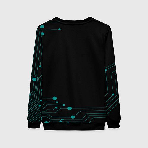 Женский свитшот Final fantasy neon / 3D-Черный – фото 2