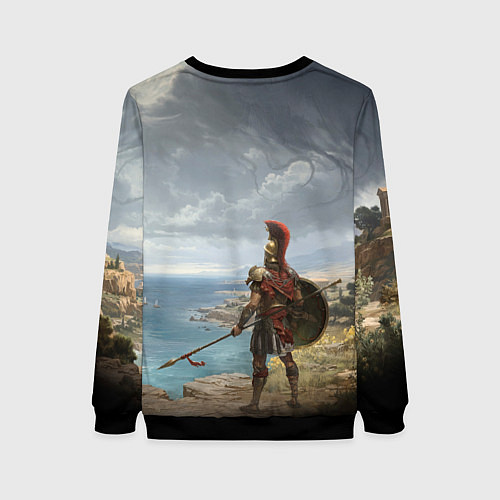 Женский свитшот Герой titan quest 2 / 3D-Черный – фото 2