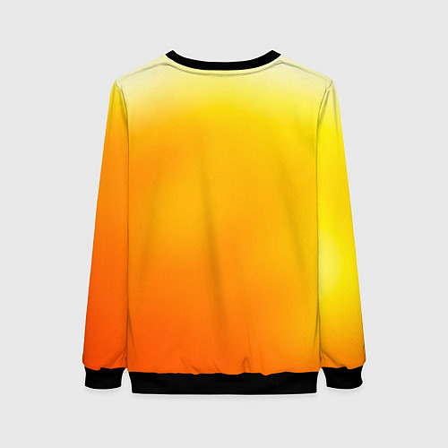Женский свитшот Яркий оранж / 3D-Черный – фото 2