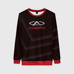 Свитшот женский Cherry - logo, цвет: 3D-красный