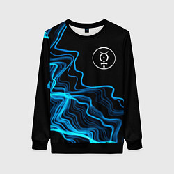 Женский свитшот Marilyn Manson sound wave