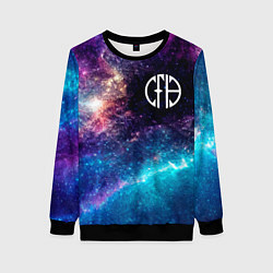 Свитшот женский Pantera space rock, цвет: 3D-черный