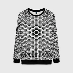 Женский свитшот Бесконечный гексагональный каркас