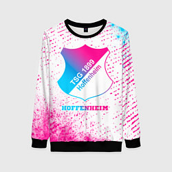 Свитшот женский Hoffenheim neon gradient style, цвет: 3D-черный