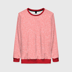 Женский свитшот Текстурный бледно-красный